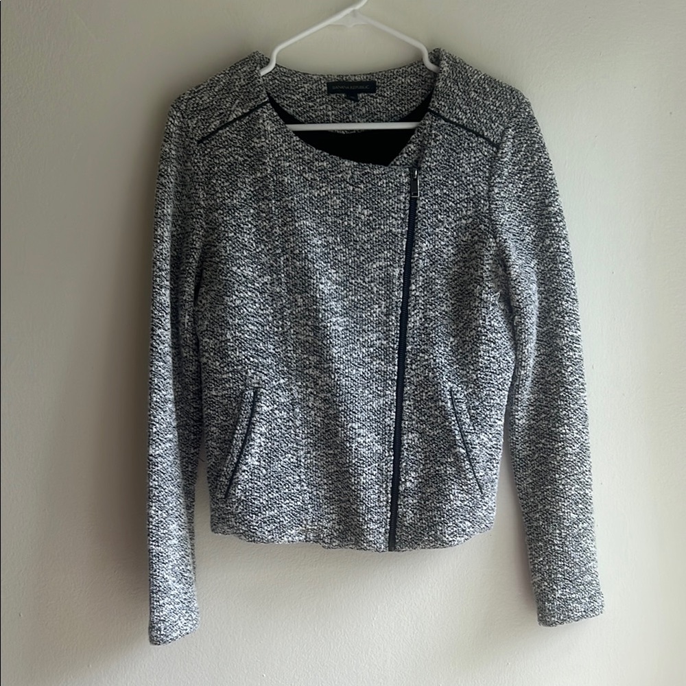 Banana Republic Gray Textured Blazer